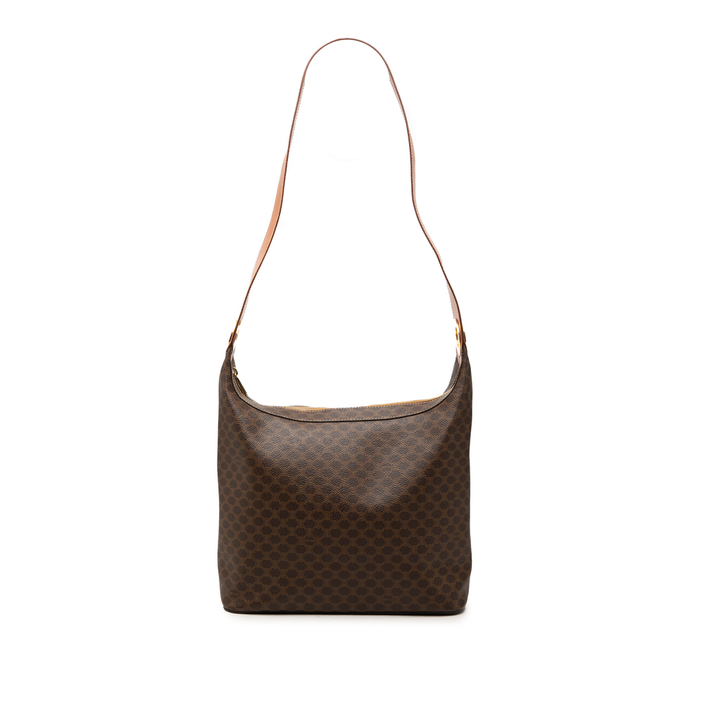 Pre-Loved Celine Macadam Coated Canvas Shoulder Bag